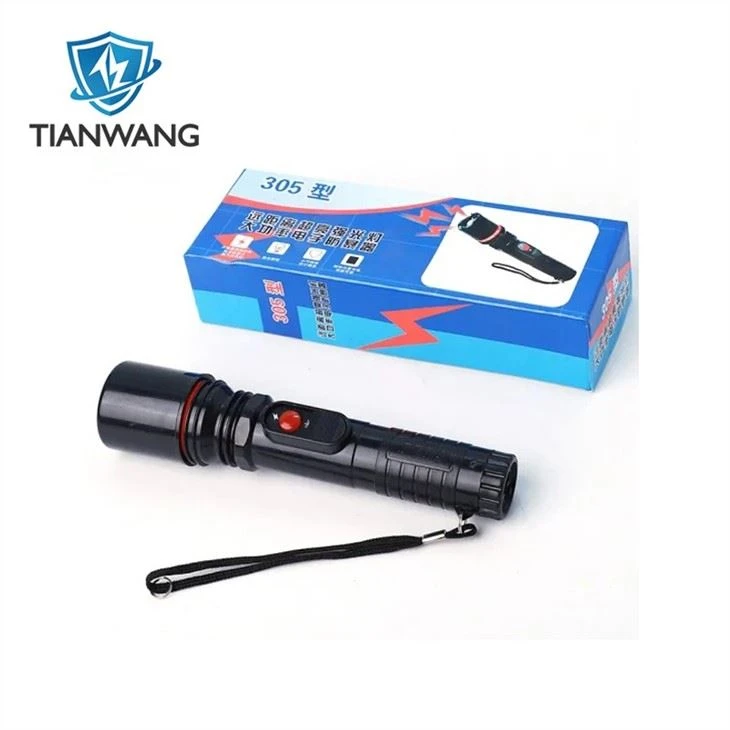 Solid Self Defense Flashlight Torch With Wrist-Strap